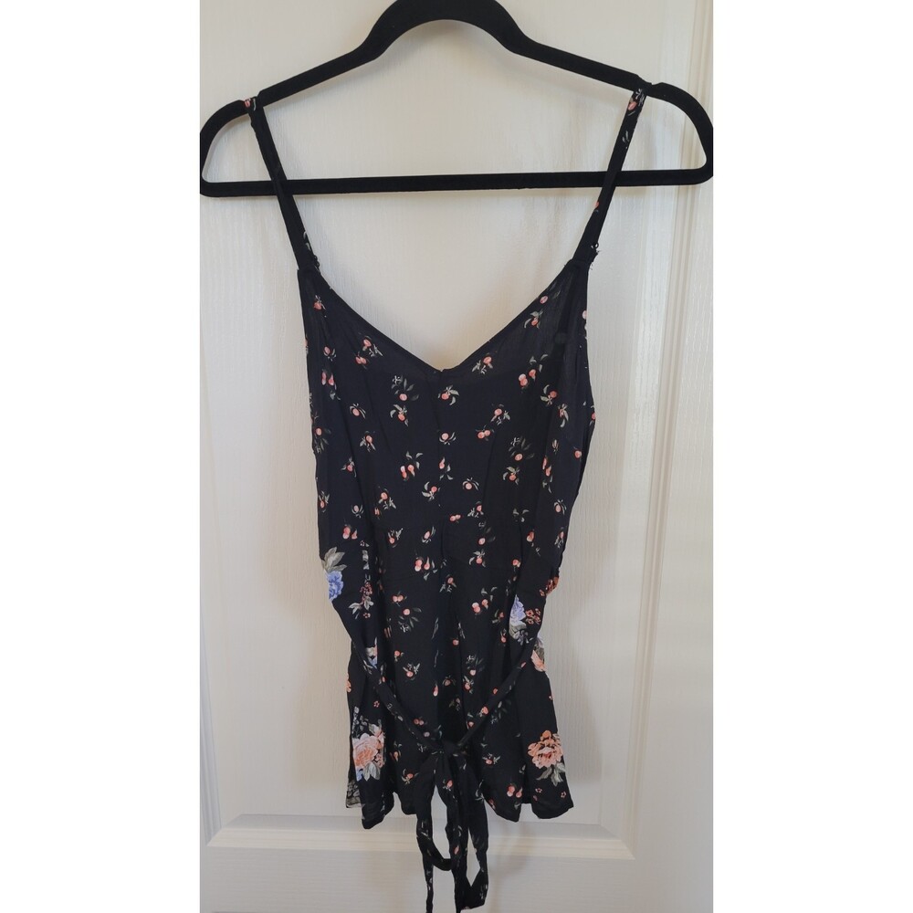 Women's Torrid Black Floral Tank Top
